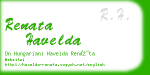 renata havelda business card